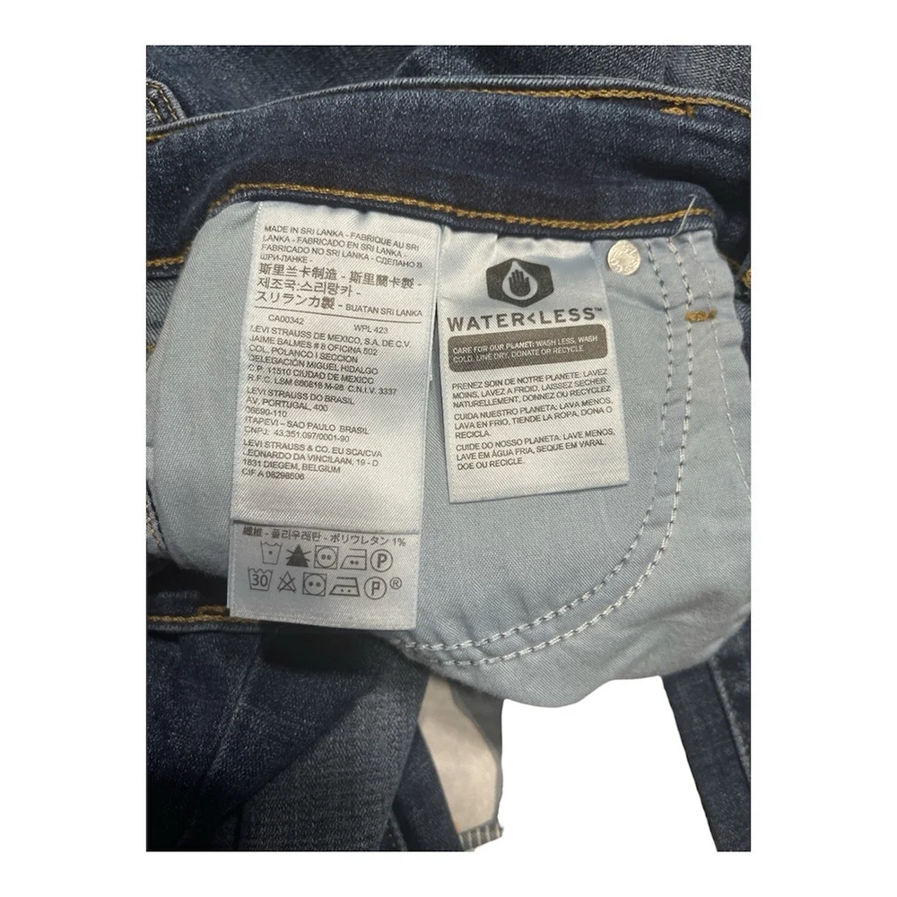 Levi's 711 Skinny Denim Blue Jeans Womens Size 31